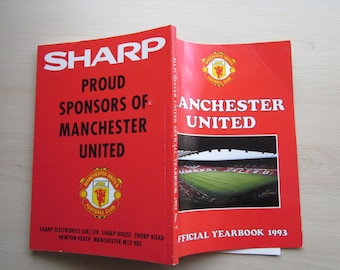 1993 Manchester United Football Club Handbook, Yearbook, Souvenir, Memorabilia. Ideal Christmas Gift, Fathers Day, Birthday Present