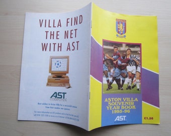 1995-1996 Aston Villa Football Club Yearbook, Handbook, Annual, Souvenir. Ideal Christmas Gift, Fathers Day, Birthday Present For Him
