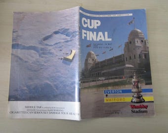 1984 Everton FC v Watford FC F A Cup Final Football Soccer Match Day Programme. Original, Official.