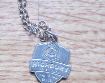 2006 Arsenal, "Highbury" Football Pendent & Chain. Ideal Christmas Gift, Father's Day, Birthday Present