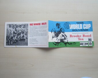 1966 World Cup Souvenir By Brooke Bond Tea, Brochure, Magazine, Memorabilia. Ideal Christmas Gift, Fathers Day Birthday Present For Him