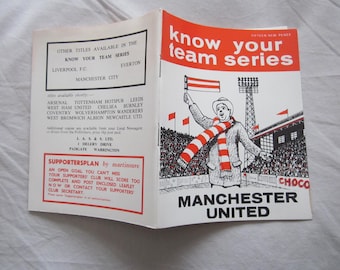 1970 Manchester United "Know your team series" Pocket-Size Handbook. Ideal Christmas Gift Fathers Day Birthday Present For Him