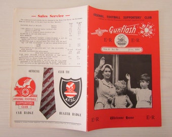 June 1954 Arsenal Football Supporters' Club Souvenir, Brochure. Ideal Christmas Gift, Fathers Day, Birthday Present For Him