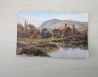 Hascombe Hill, Surrey, United Kingdom, Genuine, Original, Real Photo Postcard (RPPC).