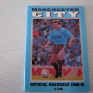 1990-91 Manchester City Supporters Club Handbook, Yearbook, Collectable. Ideal Christmas Gift, Fathers Day, Birthday Present