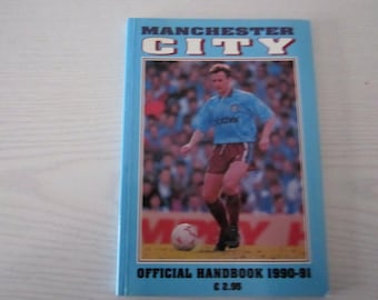 1990-91 Manchester City Supporters Club Handbook, Yearbook, Collectable. Ideal Christmas Gift, Fathers Day, Birthday Present