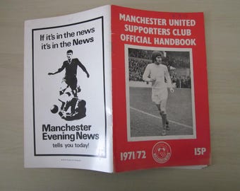 1971/72 Manchester United George Best Supporters Club Magazine, Handbook.