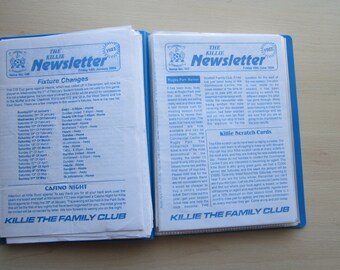 1999-2001 THIRTY EIGHT Kilmarnock Football Club Newsletters, Majority In Plastic Sleeves. Ideal Christmas Gift Fathers Day Birthday Present