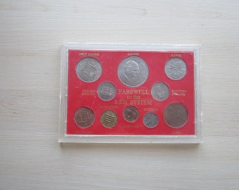 Great Britain Farewell To Pound Shillings & Pence. Pre-Decimal British Coinage. 10 Coin Uncirculated Set. Ideal Christmas Gift For Loved One