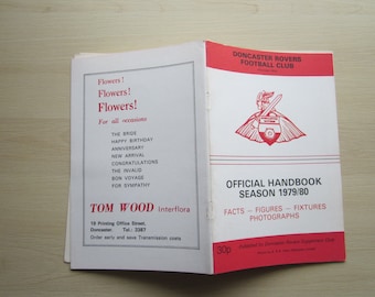 1979-80 Doncaster Rovers Football Club Handbook, Yearbook, Original Official. Ideal Christmas Gift, Fathers Day, Birthday Present For Him