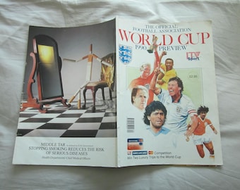 1990 Football Association World Cup Preview World Cup Preview, Programme, Handbook.