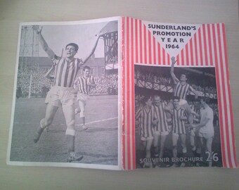 1964 Sunderland FC Promotion Year Special 66 Page Souvenir Brochure, Handbook. Original, Official.