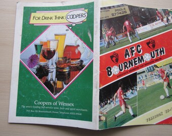 1985-86 Bournemouth Football Club Handbook, Yearbook, Souvenir, Memorabilia.