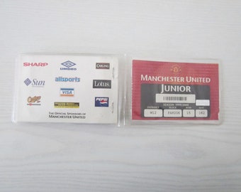1999-2000 Manchester United Football Club "Junior" Used Season Ticket Booklet Ideal Christmas Gift Father's Day Birthday Present