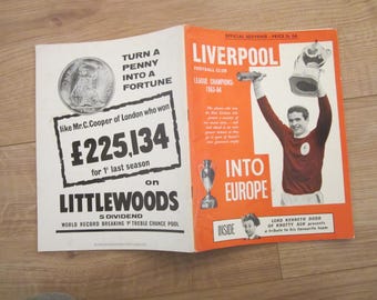 1963-64 Liverpool Football Club League Champions Souvenir Handbook.