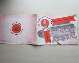 1947-48 Arsenal League Champions Players' Souvenir Brochure/Handbook. Ideal Christmas Gift, Fathers Day, Birthday Present