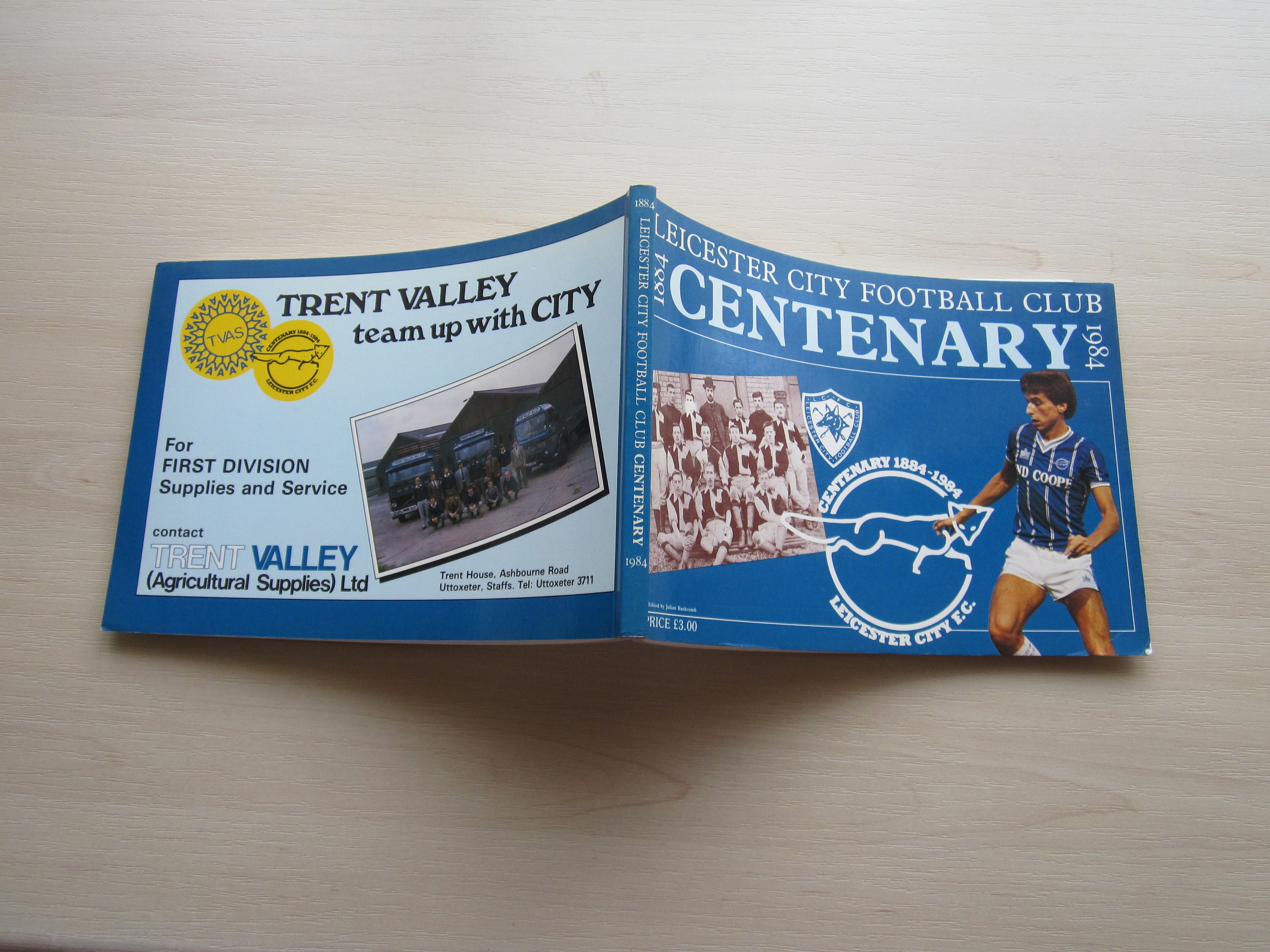 Image of 1884-1984 Original Leicester City Football Club Centenary History, Souvenir, Memorabilia Ideal Christmas Gift, Fathers Day, Birthday Present