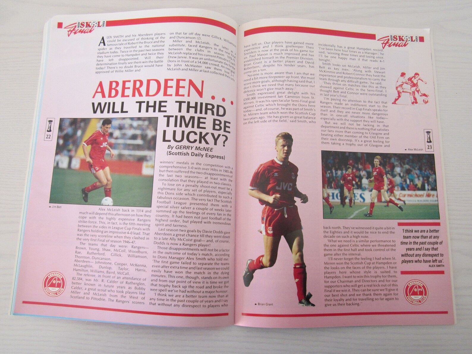 198990 Rangers v Aberdeen Scottish League Skol Cup Final Etsy