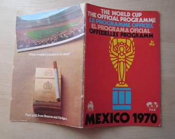 1970 World Cup Final Championship Tournament Football/Soccer Souvenir Programme. Ideal Christmas Gift Fathers Day, Birthday Present