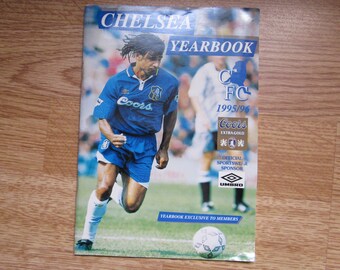 1995-96 Original Chelsea Football Club Soccer Supporters' Club Handbook, Yearbook. Ideal Christmas Gift, Fathers Day, Birthday Present
