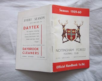 1959-60 Nottingham Forest Football Club Handbook, Yearbook, Annual.