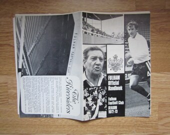 1972-73 Fulham Football Club Handbook, Yearbook, Annual, Souvenir. Ideal Christmas Gift, Fathers Day, Birthday Present