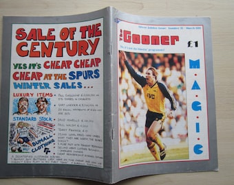 1990s FOUR Original "The Gooner" (Arsenal) Fanzine Magazines, Handbook, Yearbook. Ideal Christmas Gift, Fathers Day, Birthday Present