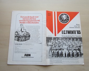 1976-77 FC Twente Football Club Handbook, Yearbook, Annual.