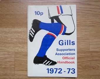 1972-73 Gillingham Football Supporters Club Handbook, Yearbook, Souvenir. Ideal Christmas Gift, Fathers Day, Birthday Present