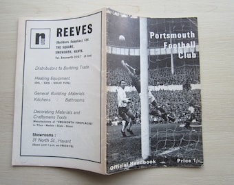 1967-68 Portsmouth Town Football Club Handbook, Yearbook, Annual, Souvenir. Ideal Christmas Gift, Fathers Day, Birthday Present