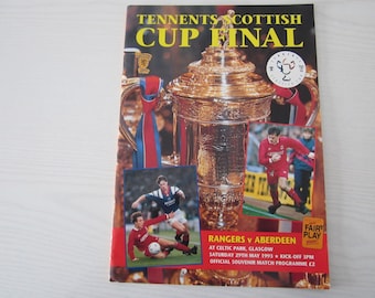 1993 Rangers  FC v Aberdeen FC Scottish Cup Final Football Soccer Match Programme. Ideal Christmas Gift, Fathers Day, Birthday Present