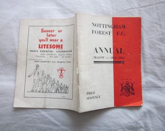 1952-53 Nottingham Forest Football Club Handbook, Yearbook, Annual.