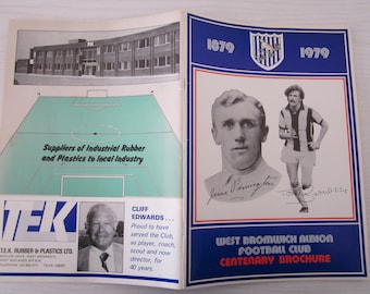 1879-1979 West Bromwich Albion WBA FC Football Club Centenary Brochure Souvenir Handbook. Ideal Christmas GIft, Birthday Present