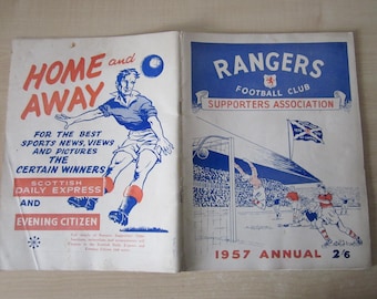 1957 Rangers Football Club Annual, Handbook, Yearbook, Souvenir, Collectable. Ideal Christmas Gift, Fathers Day, Birthday Present