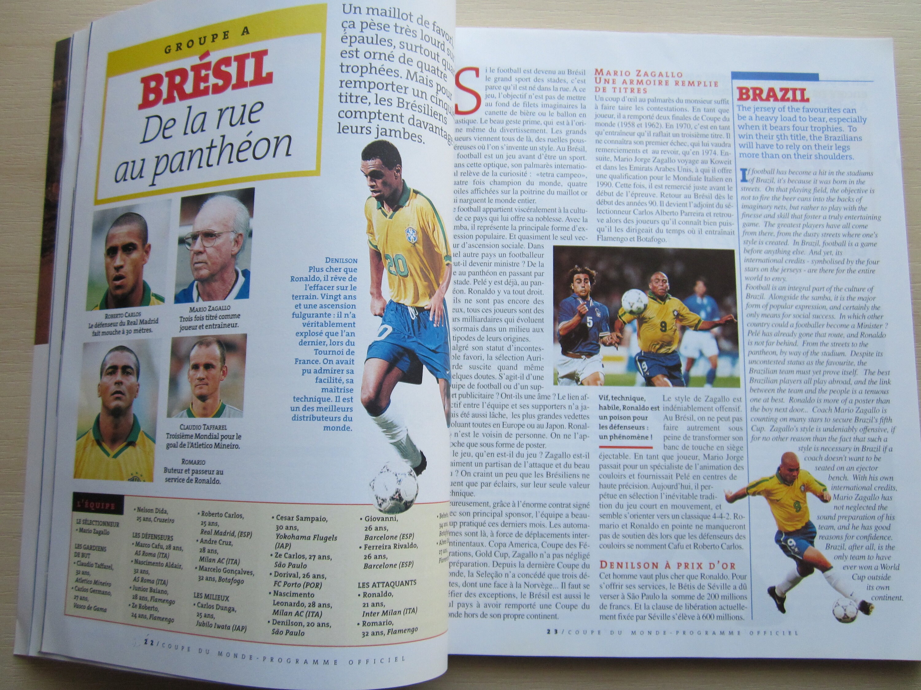France 1998 World Cup Final Football Soccer Match Day