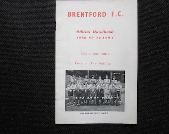 1968-69 Brentford Football Club Handbook, Yearbook, Annual, Souvenir. Ideal Christmas Gift, Fathers Day, Birthday Present