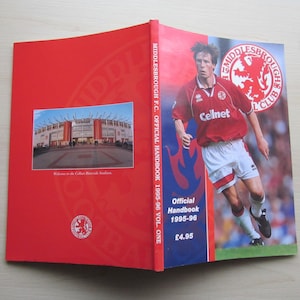 1995-96 Middlesbrough Football Club Handbook, Yearbook, Annual, Souvenir. Ideal Christmas Gift, Fathers Day, Birthday Present
