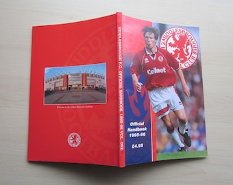 1995-96 Middlesbrough Football Club Handbook, Yearbook, Annual, Souvenir. Ideal Christmas Gift, Fathers Day, Birthday Present