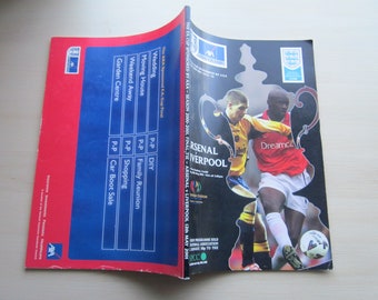 2001 Arsenal v Liverpool F A Cup Final Football Match Programme. Sorry, no USA orders accepted, due to recent tariffs introduced by Trump.