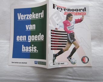 1996-97 Feyenoord International Tournament Programme, Feyenoord, PSG, IFK, Real Madrid, Ajax, Bolivia, Borussia Dortmund, Leeds Utd