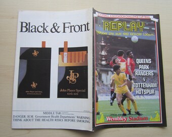 1982 Queens Park Rangers QPR  v Tottenham Hotspur F A Cup Final REPLAY Football Programme. Ideal Christmas Gift, Birthday Present