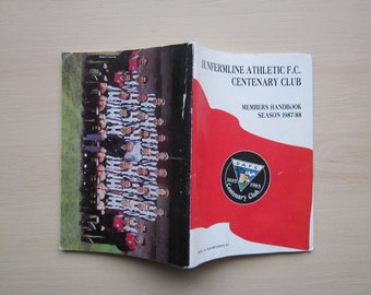 1987-88 Dunfermline Athletic Centenary Members Handbook, Yearbook, Souvenir Memorabilia. Sorry, no USA orders accepted, due to tariffs.