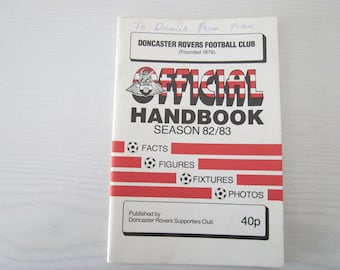 1982-83 Doncaster Rovers Football Club Handbook, Yearbook, Annual, Memorabilia. Ideal Christmas Gift, Fathers Day, Birthday Present