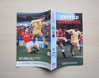 1984-85 Manchester United v Liverpool F A Cup Semi-Final REPLAY Football Match Programme Ideal Christmas Gift, Birthday Present