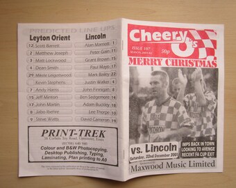 2001/2002 FOUR "Cherry O's" Orient Football Club Magazines, Fanzines, Souvenir. Ideal Christmas Gift, Fathers Day, Birthday Present