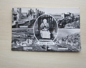 Postcard, North Wales, UK. REAL PHOTO Postcard. Genuine, Original, Used. Postmarked 1962