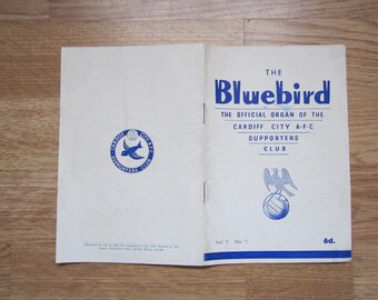 1948-49 Cardiff City Football Supporters Club Handbook, Souvenir, Memorabilia. Ideal Christmas Gift, Fathers Day, Birthday Present