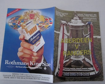 1982 Aberdeen FC v Rangers FC Scottish Cup Final Football Match Programme. Ideal Christmas Gift, Fathers Day, Birthday Present