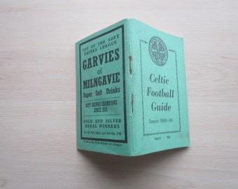 1988-89 Celtic Football Club Handbook Yearbook Football Guide. Original Official. Ideal Christmas Gift Fathers Day Birthday Present
