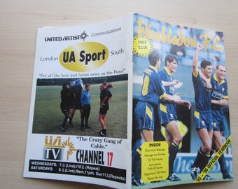 1995-96 Wimbledon Football Club Handbook, Yearbook, Souvenir, Memorabilia. Ideal Christmas Gift, Fathers Day, Birthday Present
